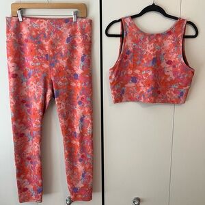 Anthropologie Daily Practice Legging + Croptop Set